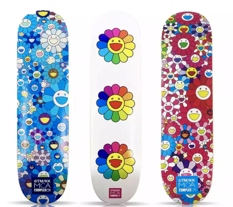 Takashi Murakami Murakami Flowers Skateboard Decks Available For Takashi Murakami Murakami Flowers Skateboard Decks Available For